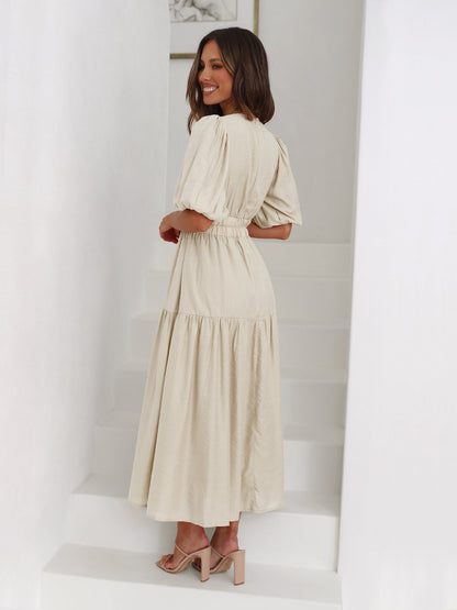 CRYSTAL™ | PUFF SLEEVES DRESS