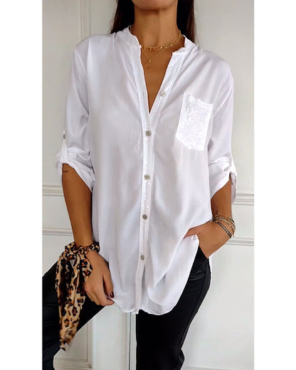 YARA | V-NECK CASUAL TOP