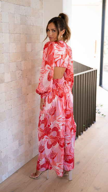 ANGELA JUMPSUIT | PINK FLORAL