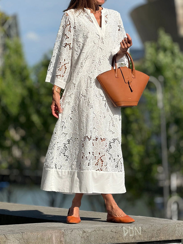 LINDA™ | COMFY LACE DRESS