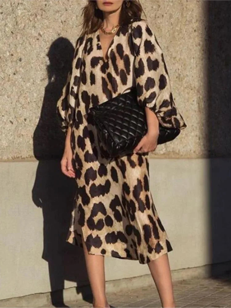 LIZA | LEOPARD PRINT DRESS