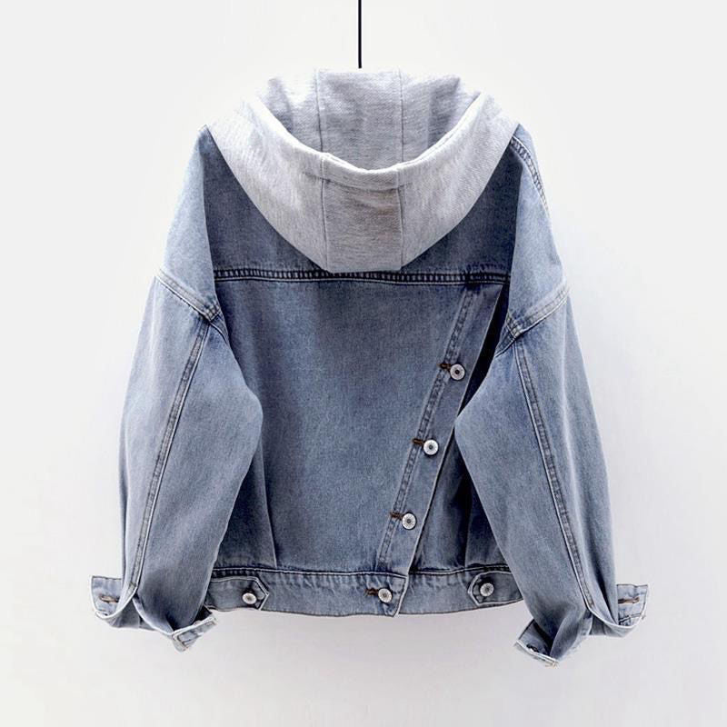 ELENA | COMFY HOODED DENIM JACKET