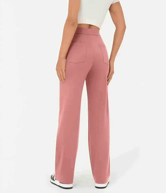 TAHLIA | HIGH-WAISTED ELASTIC CASUAL PANTS