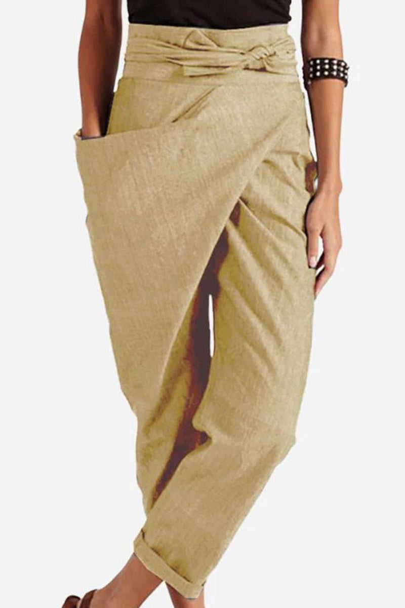 LUCY | HIGH-WAIST WRAPPED COMFY PANTS