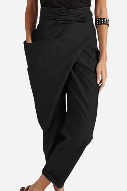 LUCY | HIGH-WAIST WRAPPED COMFY PANTS