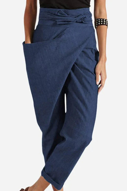 LUCY | HIGH-WAIST WRAPPED COMFY PANTS