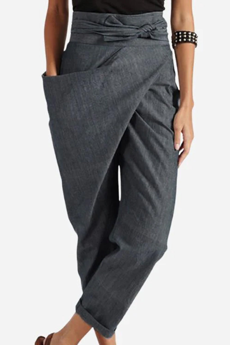 LUCY | HIGH-WAIST WRAPPED COMFY PANTS