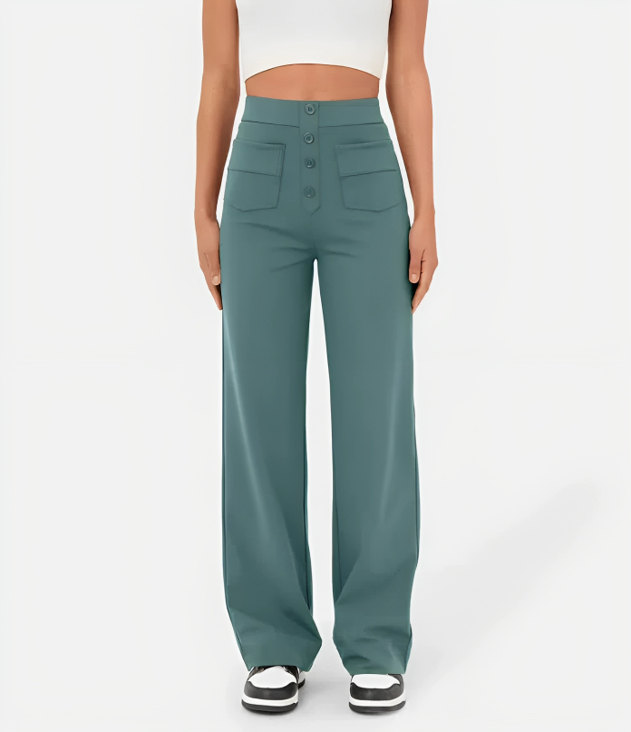 TAHLIA | HIGH-WAISTED ELASTIC CASUAL PANTS