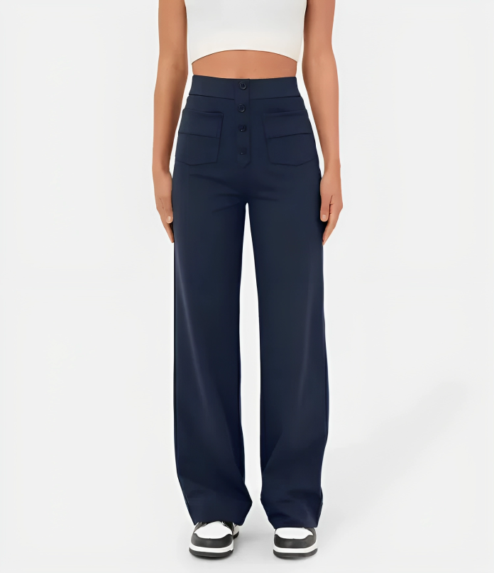 TAHLIA | HIGH-WAISTED ELASTIC CASUAL PANTS