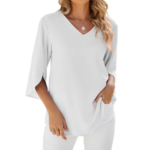 SARAH | V-NECK BLOUSE