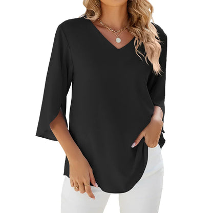 SARAH | V-NECK BLOUSE