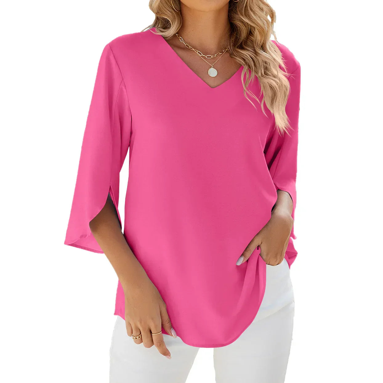 SARAH | V-NECK BLOUSE