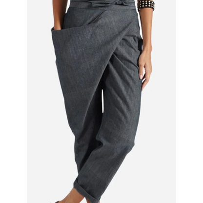 LUCY | HIGH-WAIST WRAPPED COMFY PANTS